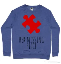 Bluza ADLER barbat Her missing piece Albastru melanj