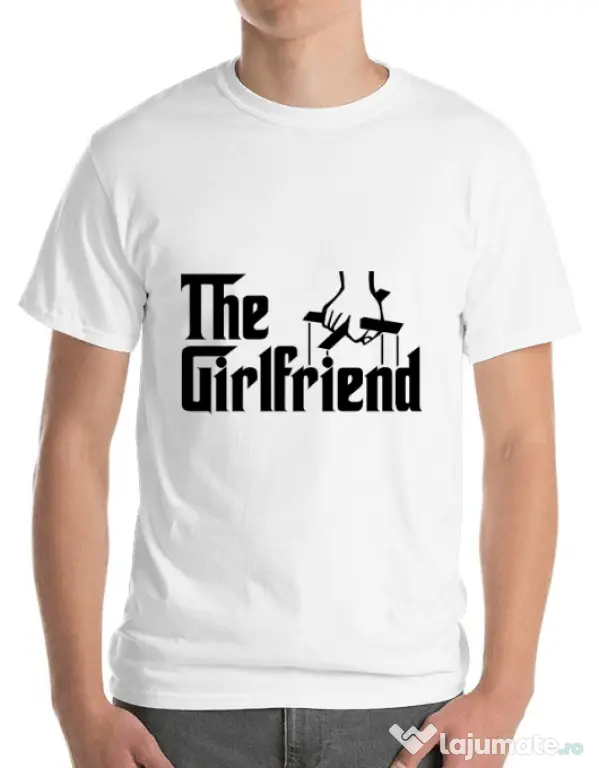 Tricou ADLER barbat The girlfriend Alb