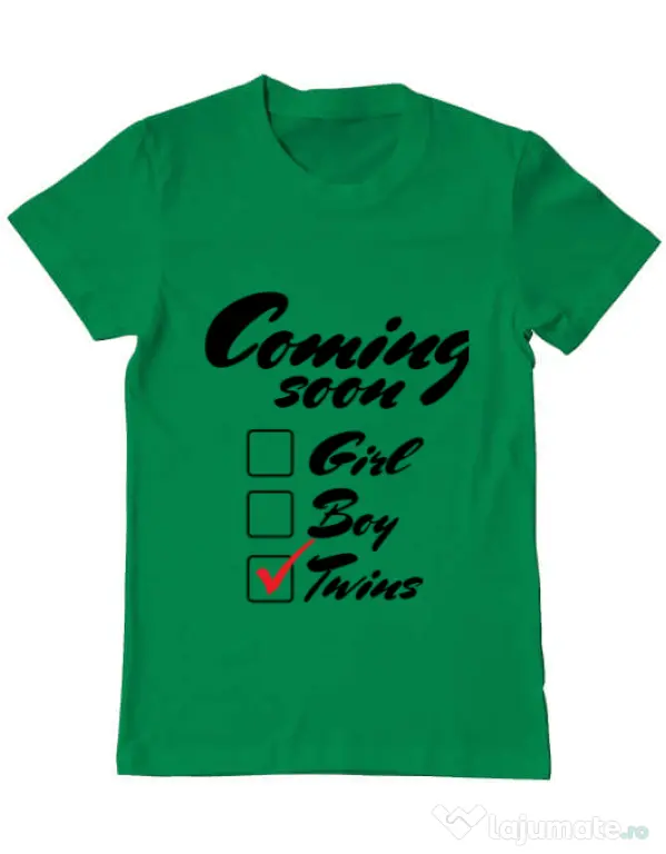Tricou ADLER barbat Coming soon 2 Verde mediu