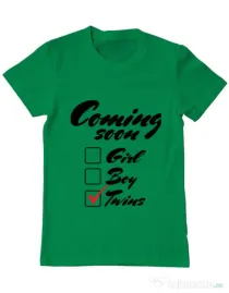 Tricou ADLER barbat Coming soon 2 Verde mediu