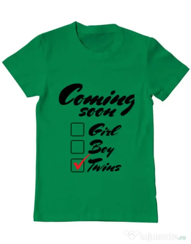 Tricou ADLER barbat Coming soon 2 Verde mediu