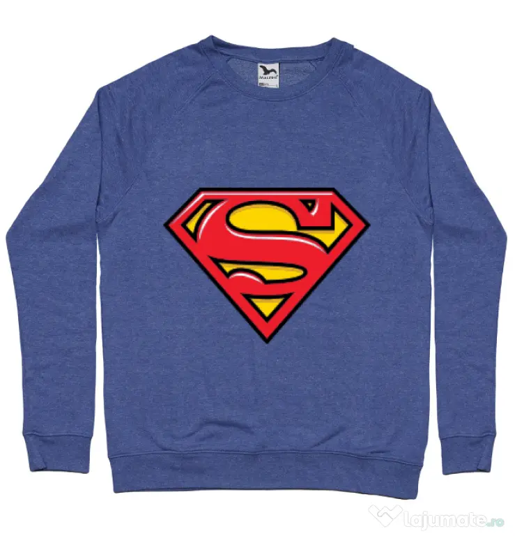 Bluza ADLER barbat Superman Albastru melanj