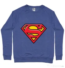 Bluza ADLER barbat Superman Albastru melanj