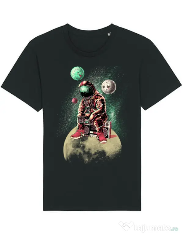 Tricou STANLEY STELLA barbat Astronaut - DJ Negru