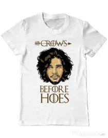 Tricou ADLER barbat Crows Before Hoes Alb