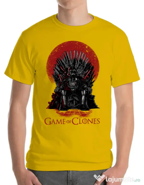 Tricou ADLER barbat Game of Clones Galben