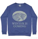 Bluza ADLER barbat Winter is coming Stark Albastru melanj