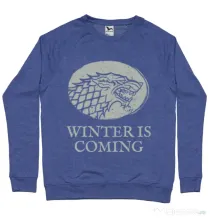 Bluza ADLER barbat Winter is coming Stark Albastru melanj