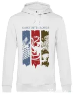 Hoodie barbat cu gluga Game of Thrones Alb
