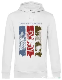 Hoodie barbat cu gluga Game of Thrones Alb