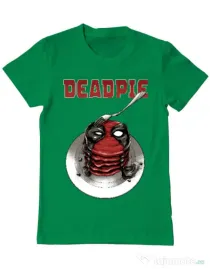 Tricou ADLER barbat Deadpie Verde mediu