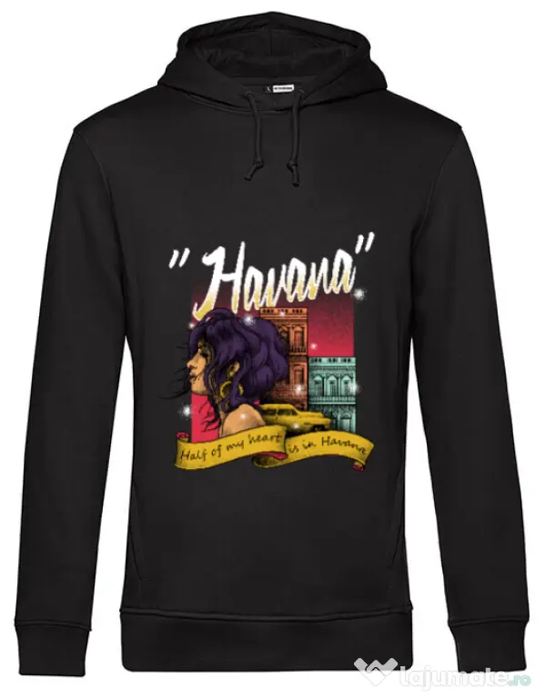 Hoodie barbat cu gluga Havana Negru