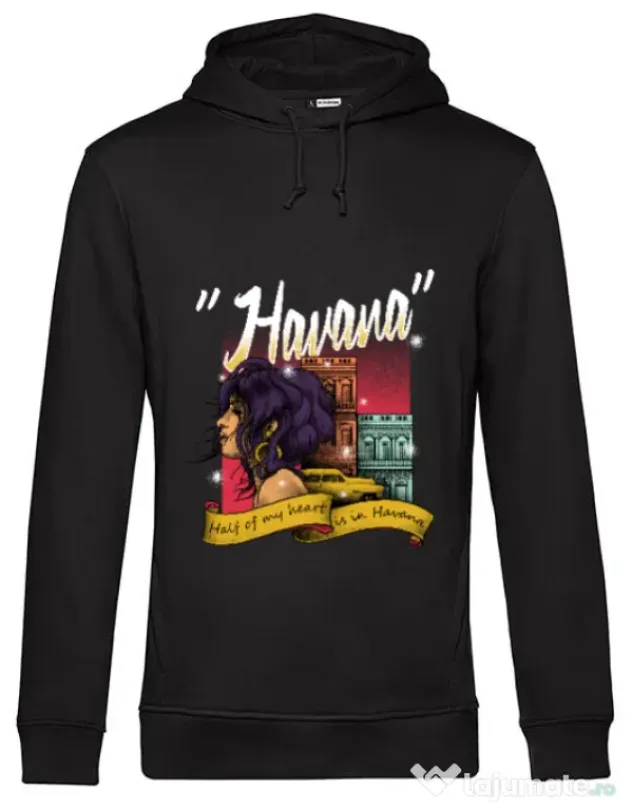 Hoodie barbat cu gluga Havana Negru