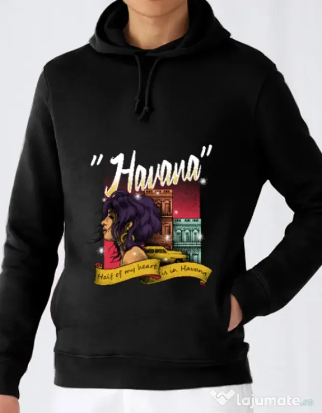 Hoodie barbat cu gluga Havana Negru