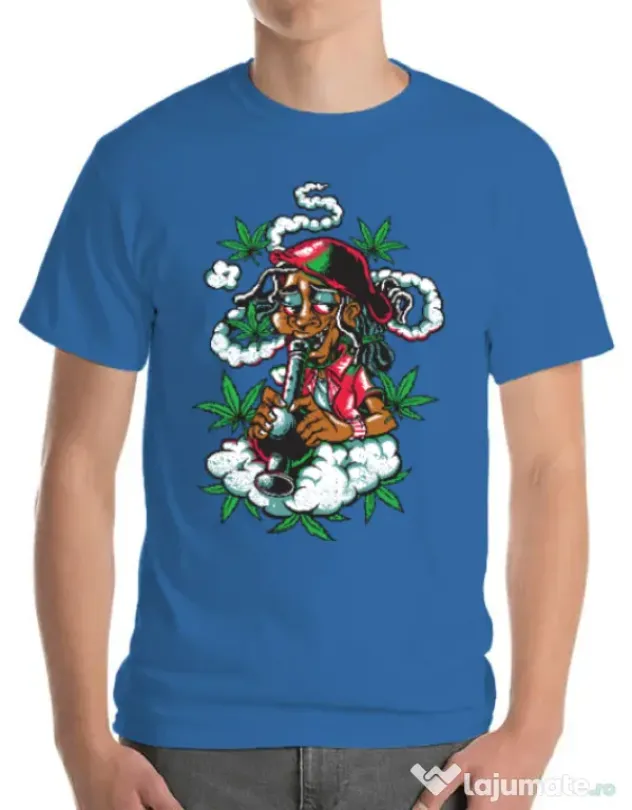 Tricou ADLER barbat Jamaican Albastru azuriu
