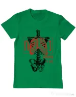 Tricou ADLER barbat Just a reminder Verde mediu
