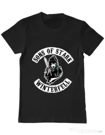 Tricou ADLER barbat Sons of stark Negru