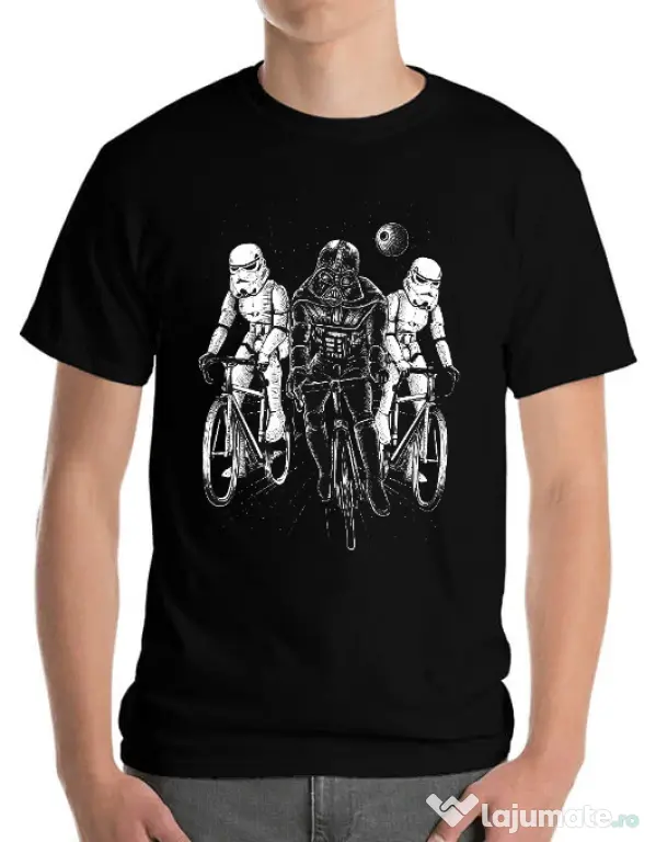 Tricou ADLER barbat Star bikers Negru