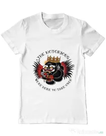 Tricou ADLER barbat The notorious Alb