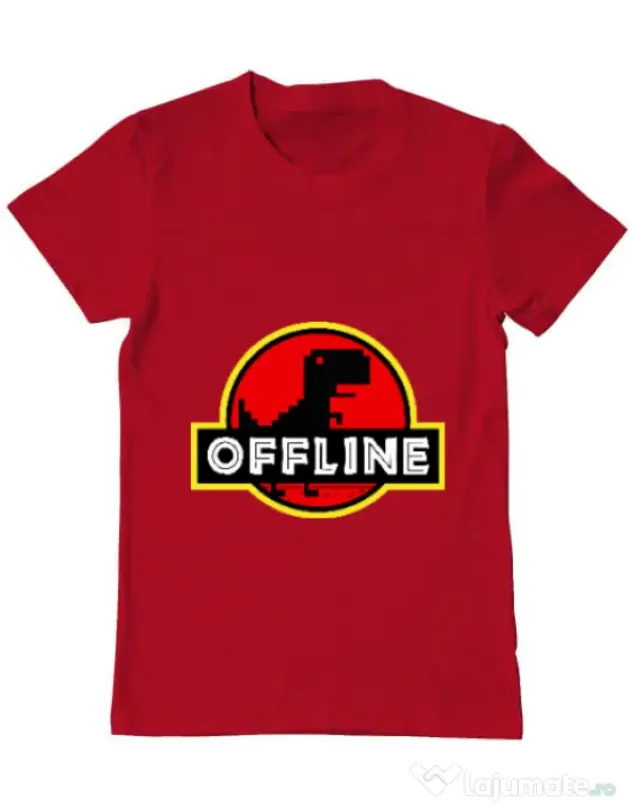 Tricou ADLER barbat Offline Rosu