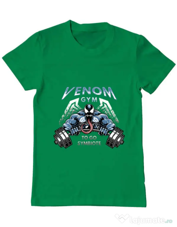 Tricou ADLER barbat Venom gym Verde mediu