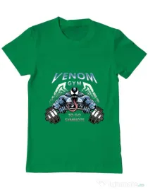 Tricou ADLER barbat Venom gym Verde mediu