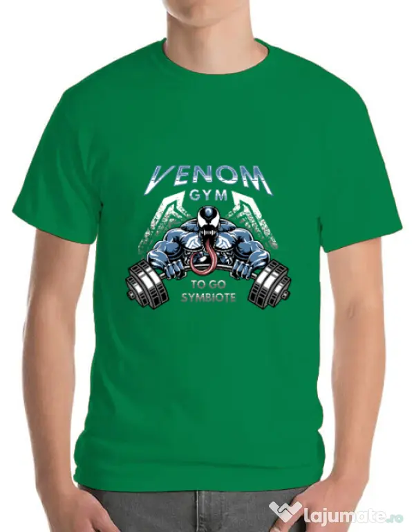 Tricou ADLER barbat Venom gym Verde mediu