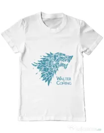 Tricou ADLER barbat Walter is coming Alb