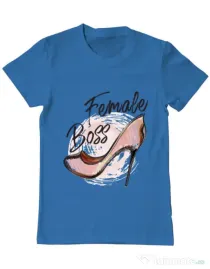 Tricou ADLER barbat Female boss Albastru azuriu
