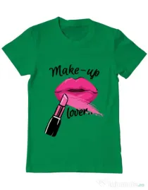 Tricou ADLER barbat Make up lover Verde mediu