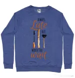 Bluza ADLER barbat Always late Albastru melanj