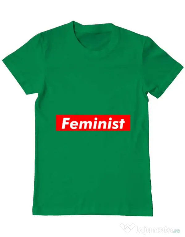 Tricou ADLER barbat Feminist Verde mediu