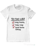 Tricou ADLER barbat To do list Alb
