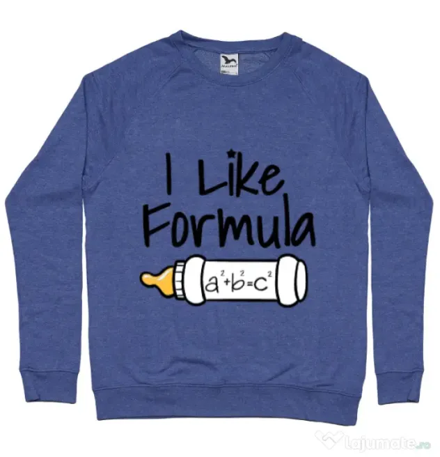 Bluza ADLER barbat I like formula Albastru melanj