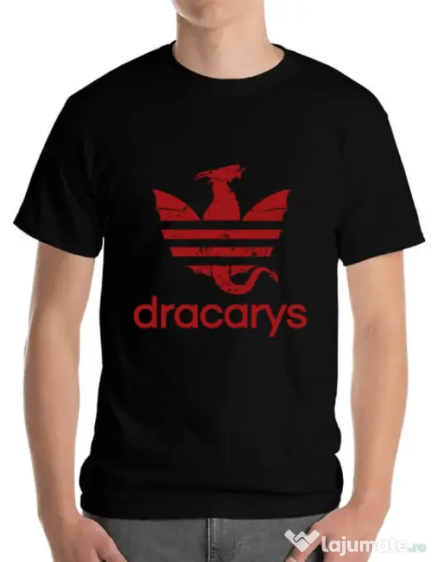Tricou ADLER barbat Dracarys Negru