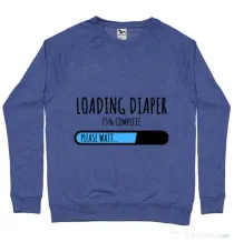 Bluza ADLER barbat Loading diaper Albastru melanj