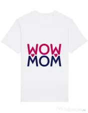 Tricou STANLEY STELLA barbat Wow mom Alb 