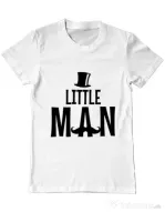 Tricou ADLER barbat Little man Alb