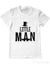 Tricou ADLER barbat Little man Alb 