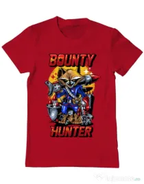 Tricou ADLER barbat Bounty hunter Rosu