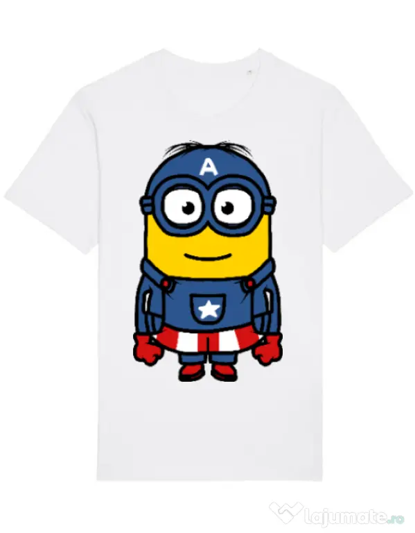 Tricou STANLEY STELLA barbat Captain minion Alb