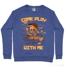 Bluza ADLER barbat Come play with me Albastru melanj