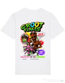 Tricou STANLEY STELLA barbat Groot flakes Alb