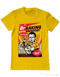 Tricou ADLER barbat Jesse breakfast Galben