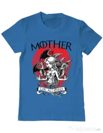 Tricou ADLER barbat Mother of dragons Albastru azuriu