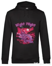 Hoodie barbat cu gluga Night flight Negru 