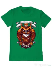 Tricou ADLER barbat Rogue owl Verde mediu