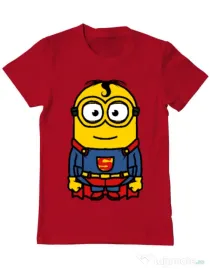 Tricou ADLER barbat Super minion Rosu