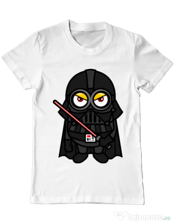 Tricou ADLER barbat Vader minion Alb