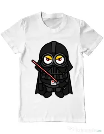 Tricou ADLER barbat Vader minion Alb